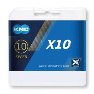 Schaltungskette KMC X10 Grau 114 Glieder 10-fach
