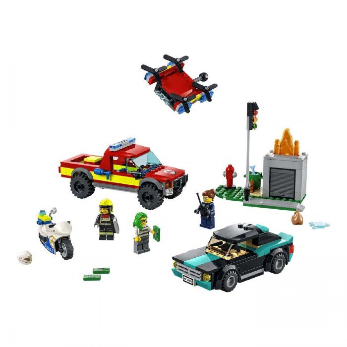 Lego City Löscheinsatz und Verfolgungsjagd